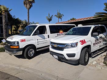 South Coast Window Tinting service fleet
